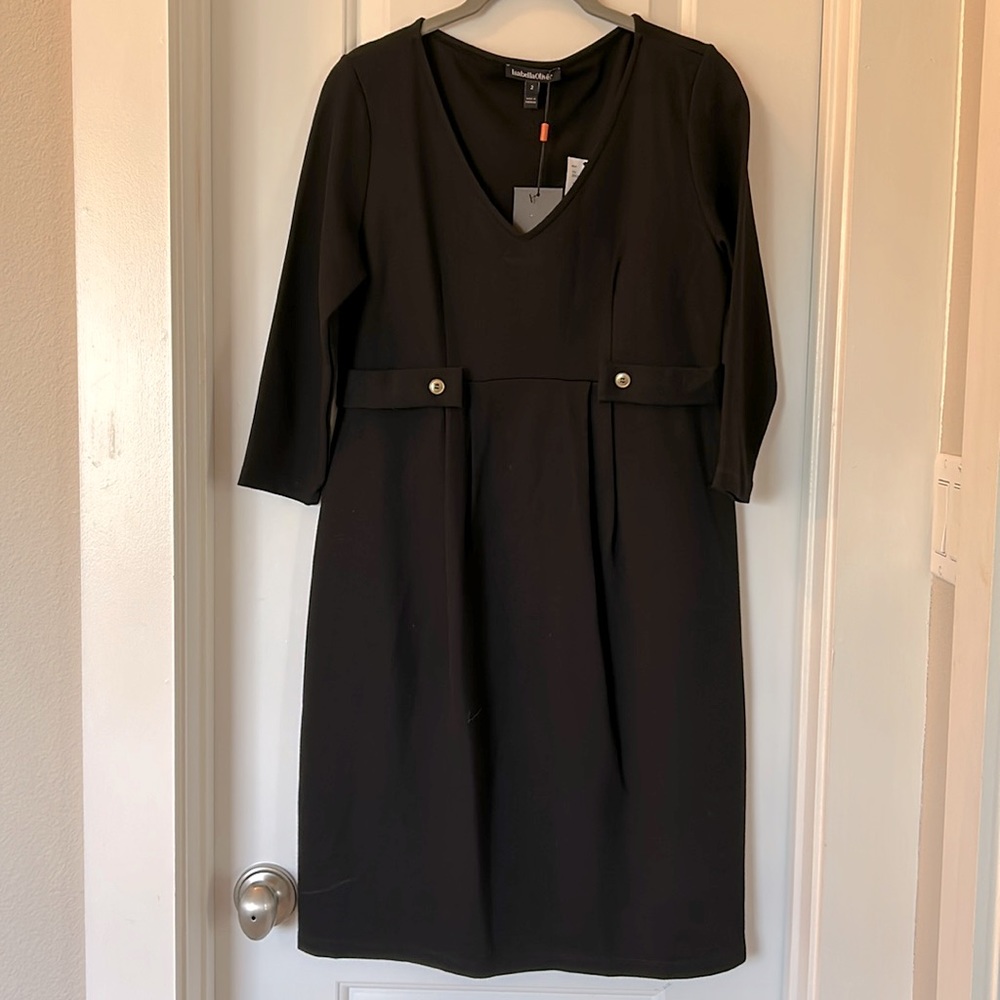 Isabella Oliver maternity dress black size 2 new never worn with tags